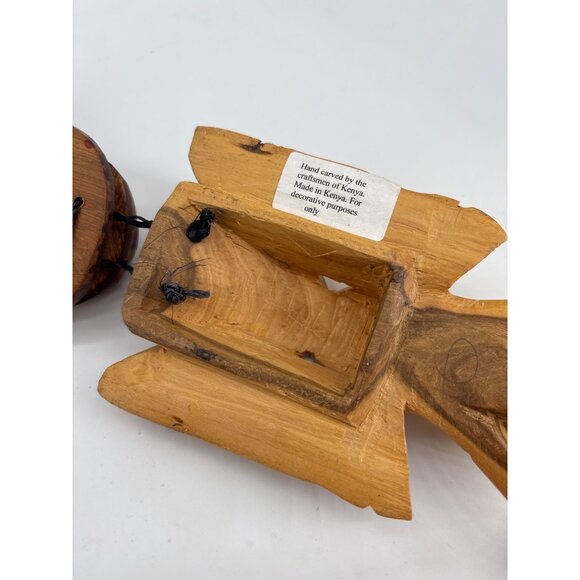 Hand-Carved African Animal Mask Wall Hanging Decor made in Kenya - Picture 7 of 7